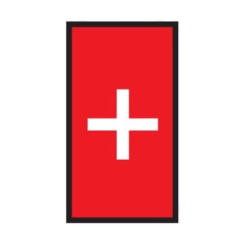 ケーブルマーカー 赤 1袋(1000個入