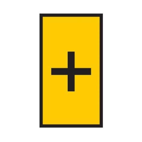 ケーブルマーカー 黄 1袋(1000個入