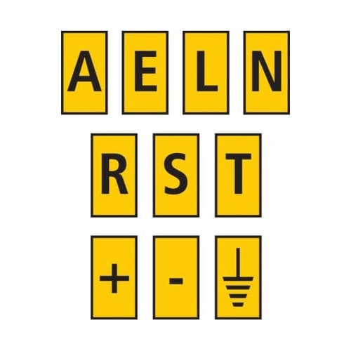 ケーブルマーカー 黄 1袋(1000個入