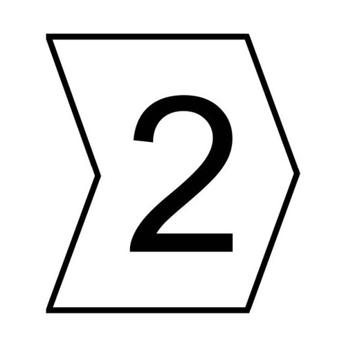 ケーブルマーカー 白地に黒 なし 1セッ