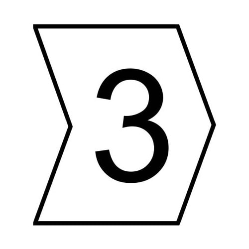 ケーブルマーカー 白地に黒 なし 1袋(