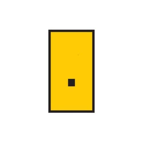 ケーブルマーカークリップ 黄 1袋(10