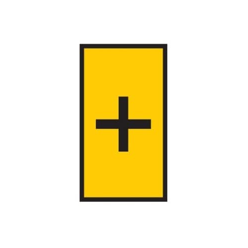 ケーブルマーカークリップ 黄 1袋(50