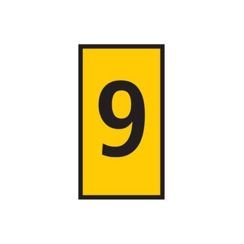 ケーブルマーカークリップ 黄 1袋(50