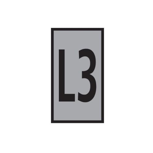 ケーブルマーカークリップ グレー 1袋(