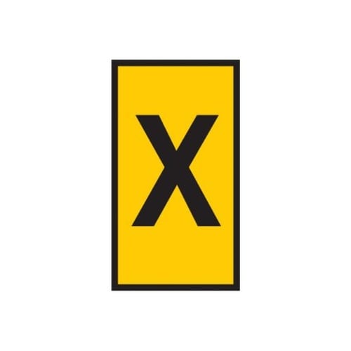 ケーブルマーカークリップ 黄 1袋(50