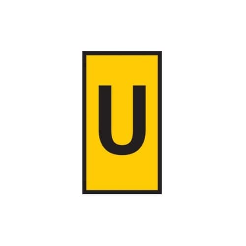 ケーブルマーカークリップ 黄 1袋(10