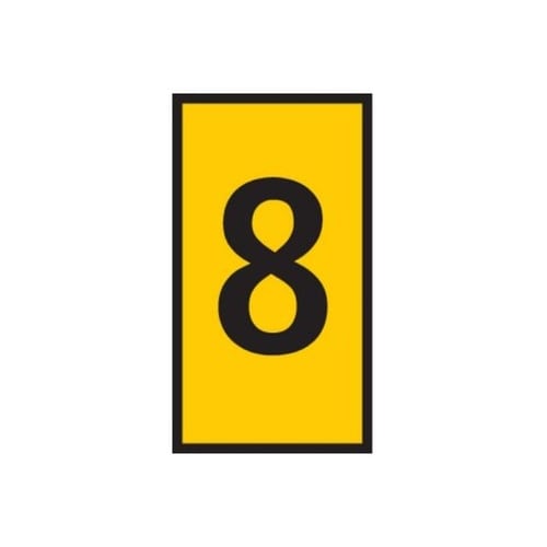 ケーブルマーカークリップ 黄 1袋(10