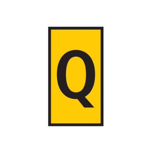 ケーブルマーカークリップ 黄 1袋(50