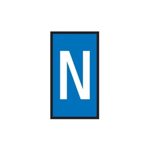 ケーブルマーカークリップ 青 1袋(10