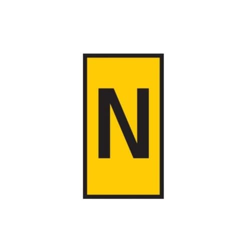 ケーブルマーカークリップ 黄 1袋(10