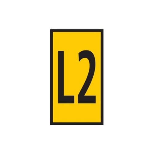 ケーブルマーカークリップ 黄 1袋(50