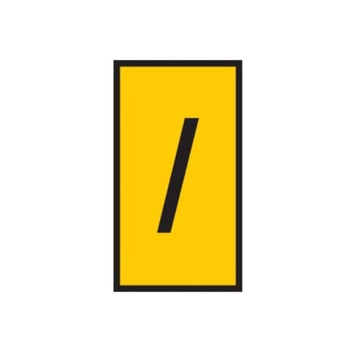 ケーブルマーカークリップ 黄 1袋(10