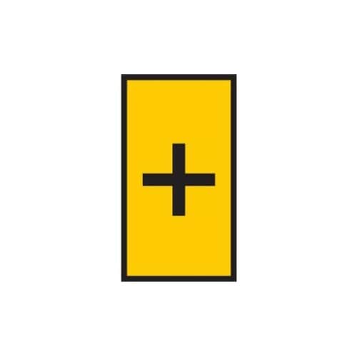 ケーブルマーカークリップ 黄 1袋(10