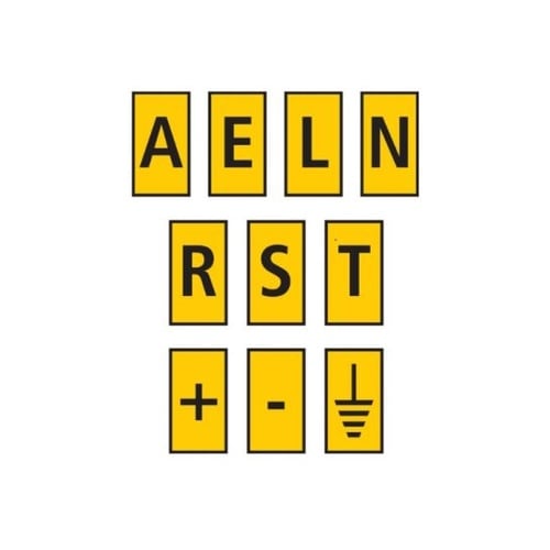 ケーブルマーカークリップ 黄 1袋(10