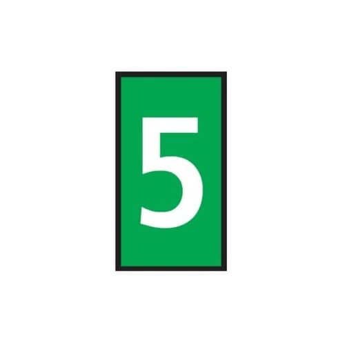 ケーブルマーカークリップ 緑 1袋(10