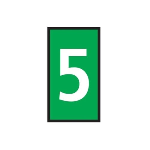 ケーブルマーカークリップ 緑 1袋(50