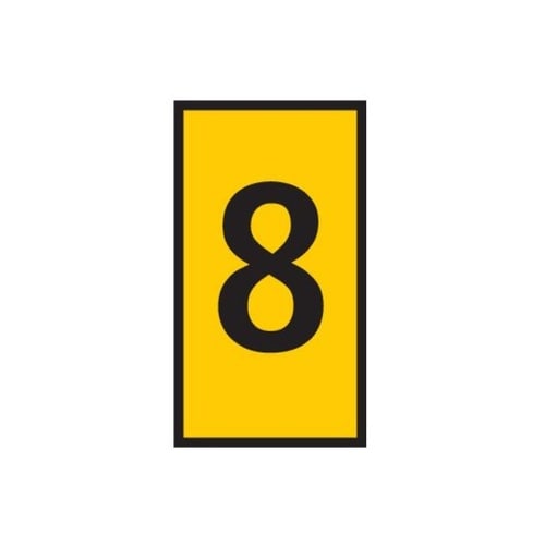 ケーブルマーカークリップ 黄 1袋(50