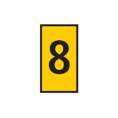 ケーブルマーカークリップ 黄 1袋(10