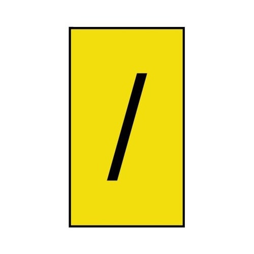 ケーブルマーカー 黄色地に黒 なし 1袋