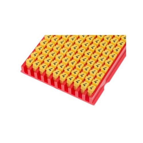 ケーブルマーカー 黄 なし 1袋(200