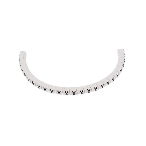 ケーブルマーカー 白地に黒 なし 1袋(