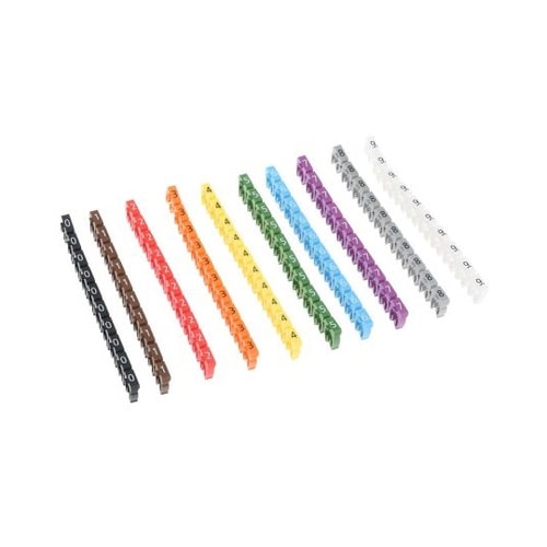 ケーブルマーカー マルチカラー なし 1