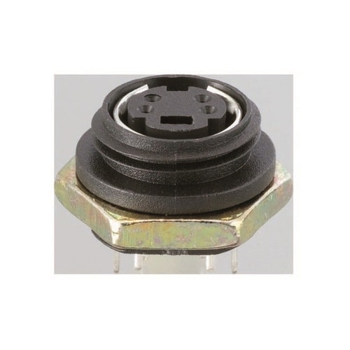 DINコネクタ 6極 メス パネルマウン