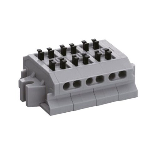 中継用端子台 グレー 10極 10mm