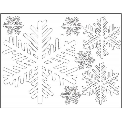 ウインドウシール スノーフレーク 28−