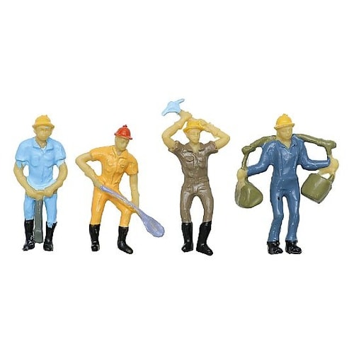 ジオラマ模型 工事現場の人 1/42 1