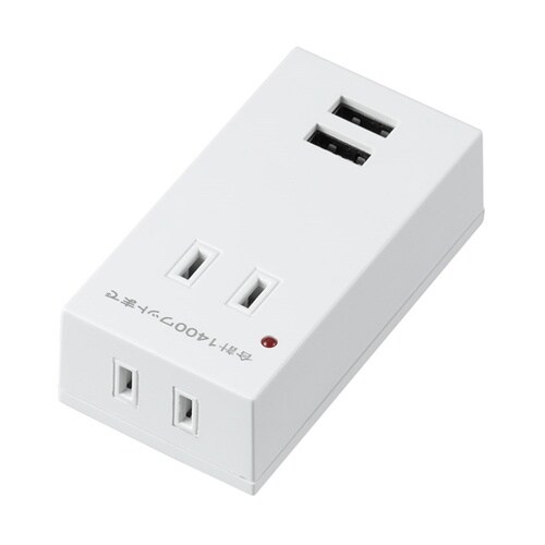 雷ガード付両挿しUSBフロントタップ2個