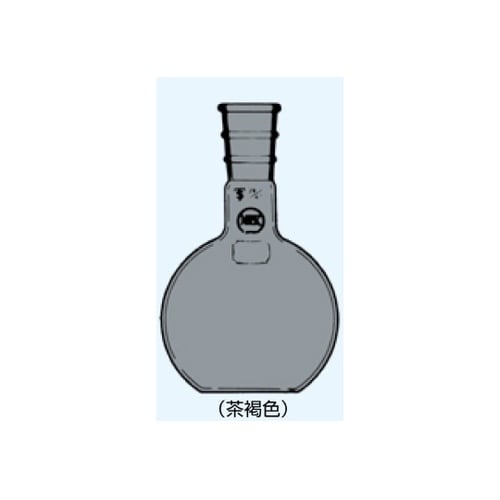 平形(平底)フラスコ 茶 200mL 摺