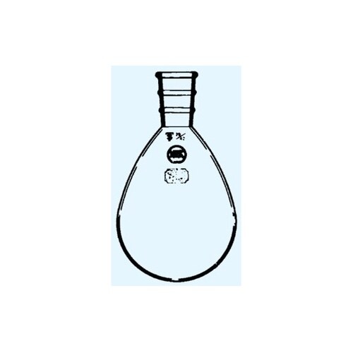 なす形フラスコ 白 200mL 摺部24