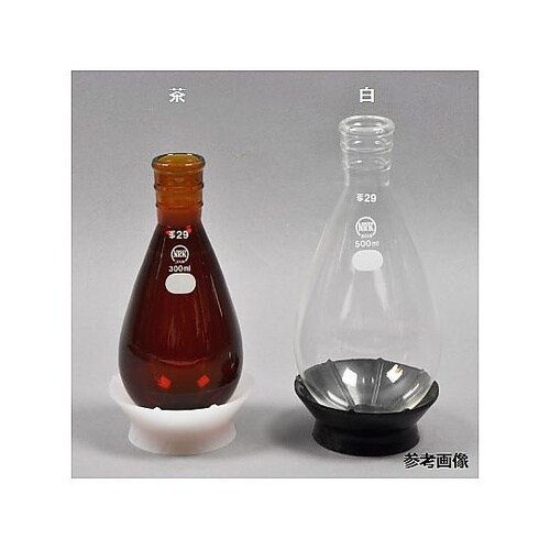 長形なすフラスコ 白 50mL 摺部24