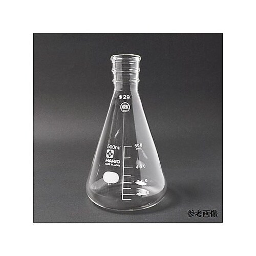 三角フラスコ 白 100mL 摺部19/