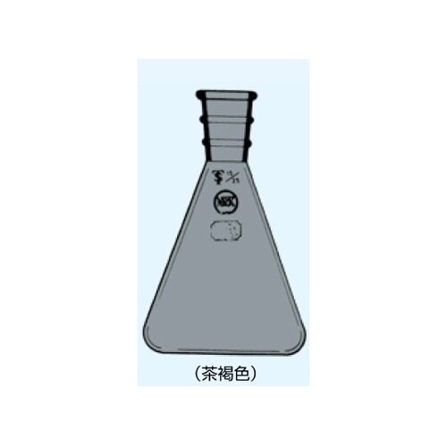三角フラスコ 茶 3000mL 摺部29