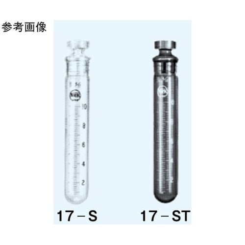 試験管 丸底 白 最小目盛5・10mL回