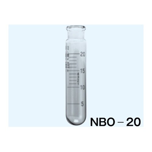 試験管 丸底 白 最小目盛1mL 20m