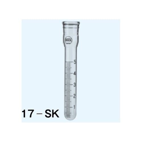 試験管 丸底 白 最小目盛0.1mL 5
