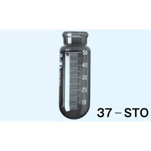 試験管 丸底 茶 最小目盛1mL 50m