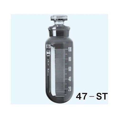 試験管 丸底 茶 最小目盛2mL 100