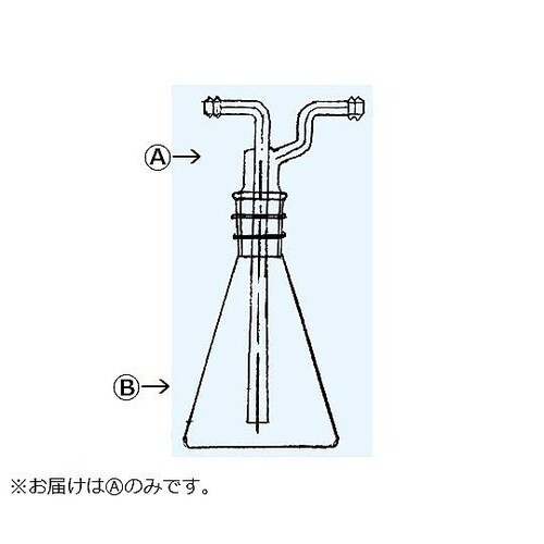 中管(トラップ 三角フラスコ形 500m