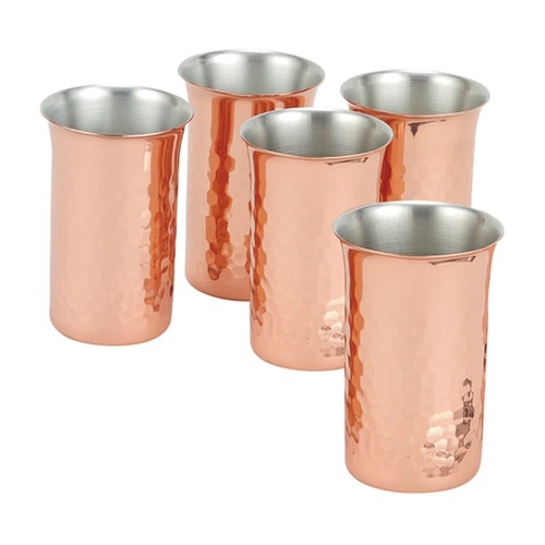 純銅鎚目一口ビール 5PCセット 1パッ