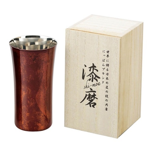 漆磨 シングルカップ S 赤漆流し SC