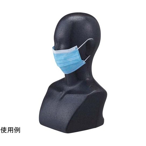 卓上胸付きマネキンヘッド 顔有り 黒 6