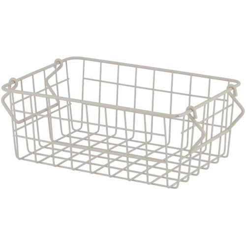 スタッキングワイヤーバスケット ホワイト