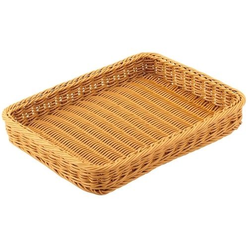 PP製バスケット ブラウン H5cm 6