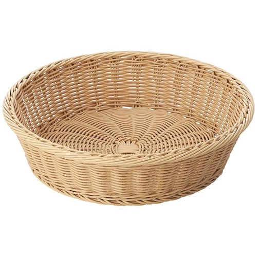 PP製丸型バスケット ナチュラル 61−
