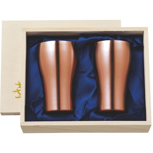 華 タンブラー 200ml 銅ミラー桐箱